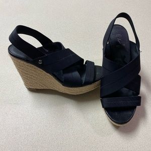 Simply Vera tall black wedges